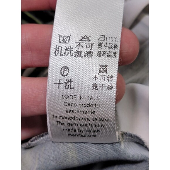 LM Women's Sz 42 D. Exterior Italy Multicolor Sleeveless Slinky Blouse Shirt Top - Picture 8 of 8